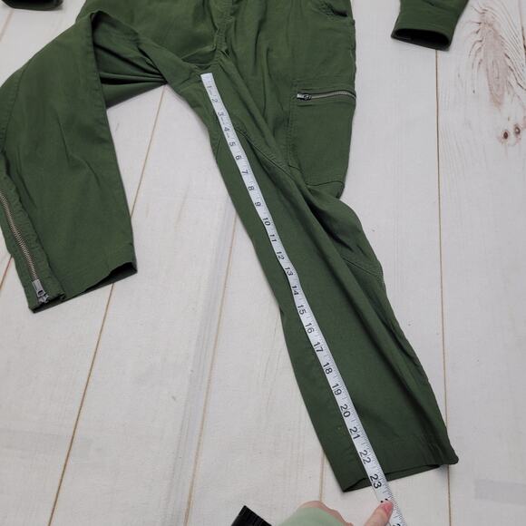 Athleta Lenox jumpsuit green boiler utility one piece - Picture 3 of 6